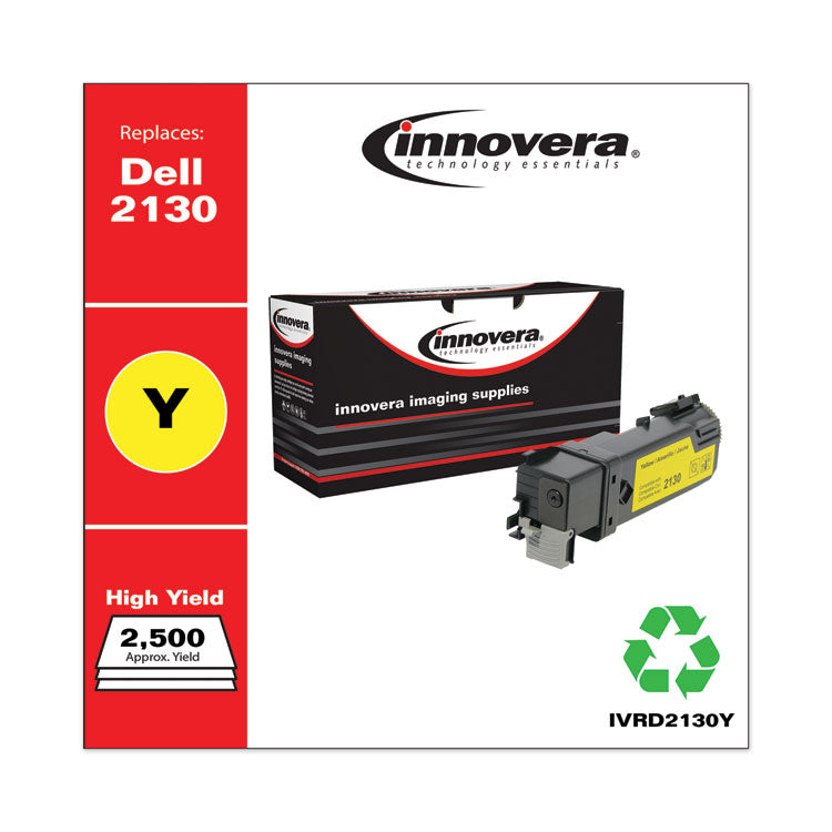 Innovera® Remanufactured Yellow High-Yield Toner, Replacement for 330-1438, 2,500 Page-Yield, Ships in 1-3 Business Days (IVRD2130Y) Each