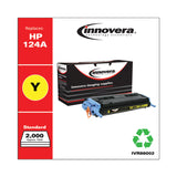 Innovera® Remanufactured Yellow Toner, Replacement for 124A (Q6002A), 2,000 Page-Yield (IVR86002) Each