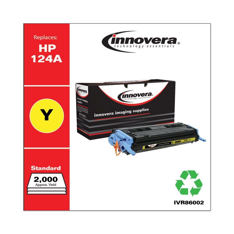 Innovera® Remanufactured Yellow Toner, Replacement for 124A (Q6002A), 2,000 Page-Yield (IVR86002) Each