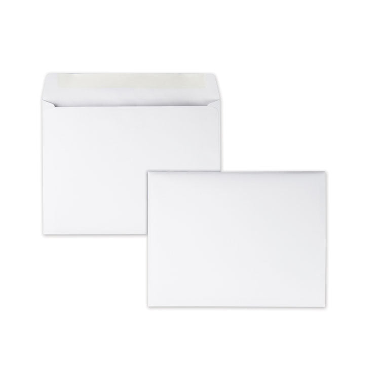 Quality Park™ Open-Side Booklet Envelope, #10 1/2, Hub Flap, Gummed Closure, 9 x 12, White, 100/Box (QUA37693) Box of 100