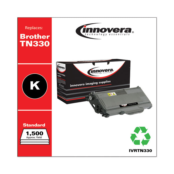 Innovera® Remanufactured Black Toner, Replacement for TN330, 1,500 Page-Yield (IVRTN330) Each