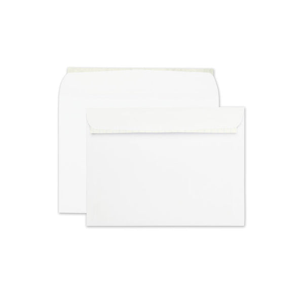 Quality Park™ Open-Side Booklet Envelope, #10 1/2, Cheese Blade Flap, Redi-Strip Adhesive Closure, 9 x 12, White, 100/Box (QUA44580) Box of 100