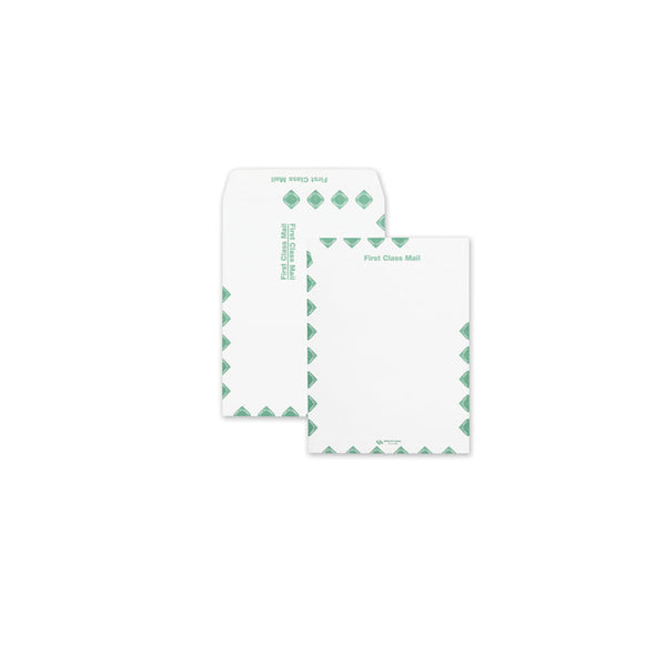 Quality Park™ Redi-Seal Catalog Envelope, Air Mail, #13 1/2, Cheese Blade Flap, Redi-Seal Adhesive Closure, 10 x 13, White, 100/Box (QUA54395) Box of 100
