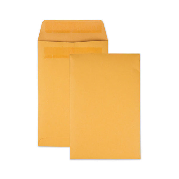 Quality Park™ Redi-Seal Catalog Envelope, #1 3/4, Cheese Blade Flap, Redi-Seal Adhesive Closure, 6.5 x 9.5, Brown Kraft, 250/Box (QUA43362) Box of 250