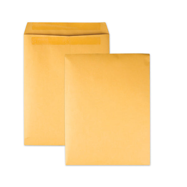 Quality Park™ Redi-Seal Catalog Envelope, #12 1/2, Cheese Blade Flap, Redi-Seal Adhesive Closure, 9.5 x 12.5, Brown Kraft, 100/Box (QUA43667) Box of 100