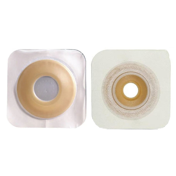 Sur-Fit Natura® Ostomy Barrier Precut, Extended Wear Durahesive® Adhesive 57 mm Flange Sur-Fit® Natura® System Hydrocolloid 1-1/2 Inch Opening 5 X 5 Inch (466135_BX) 10/BX