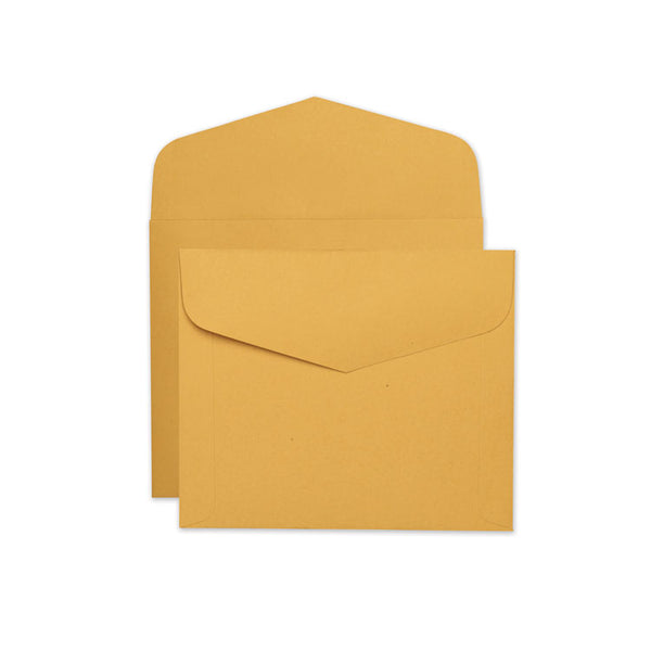 Quality Park™ Open-Side Booklet Envelope, #13 1/2, Hub Flap, Gummed Closure, 10 x 12, Brown Kraft, 100/Box (QUA54300) Box of 100
