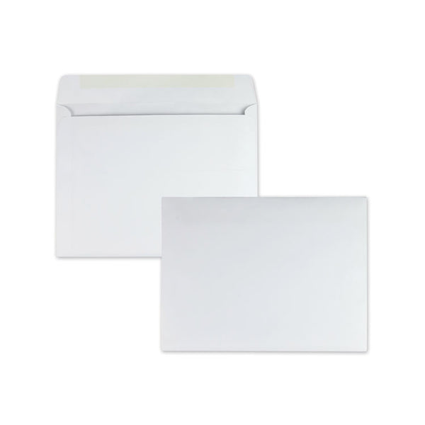 Quality Park™ Open-Side Booklet Envelope, #13 1/2, Cheese Blade Flap, Gummed Closure, 10 x 13, White, 100/Box (QUA37613) Box of 100