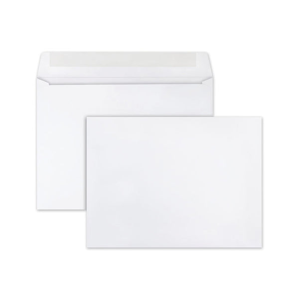 Quality Park™ Open-Side Booklet Envelope, #10 1/2, Cheese Blade Flap, Gummed Closure, 9 x 12, White, 250/Box (QUA37682) Box of 250