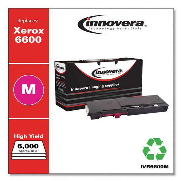 Innovera® Remanufactured Magenta High-Yield Toner, Replacement for 106R02226, 6,000 Page-Yield (IVR6600M) Each