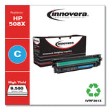 Innovera® Remanufactured Cyan High-Yield Toner, Replacement for 508X (CF361X), 9,500 Page-Yield (IVRF361X) Each