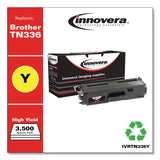 Innovera® Remanufactured Yellow High-Yield Toner, Replacement for TN336Y, 3,500 Page-Yield (IVRTN336Y) Each