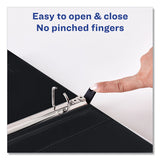 Avery® Heavy-Duty View Binder with DuraHinge and One Touch Slant Rings, 3 Rings, 0.5" Capacity, 11 x 8.5, Black (AVE79766)