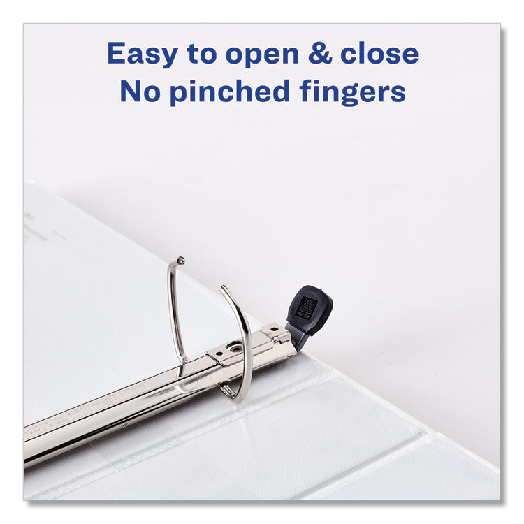 Avery® Framed View Heavy-Duty Binders, 3 Rings, 1.5" Capacity, 11 x 8.5, Black (AVE68058) Each