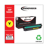 Innovera® Remanufactured Yellow High-Yield Toner, Replacement for 508X (CF362X), 9,500 Page-Yield (IVRF362X) Each