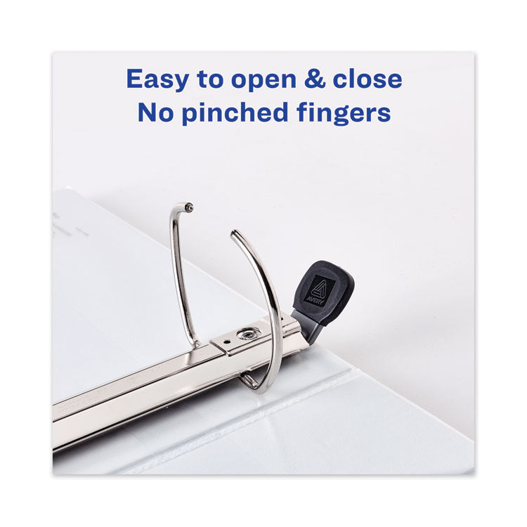 Avery® Framed View Heavy-Duty Binders, 3 Rings, 3" Capacity, 11 x 8.5, Navy Blue (AVE68038) Each