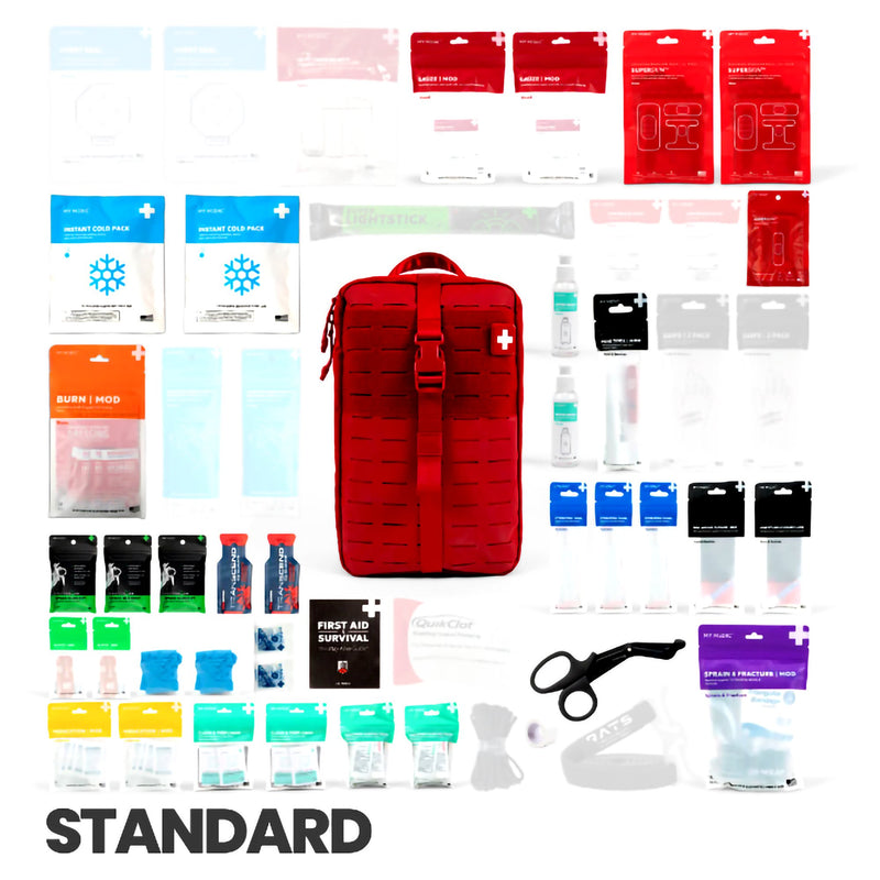 My Medic™ MYFAK Standard First Aid Kit Red Nylon Bag (1207718_EA) 1/EA