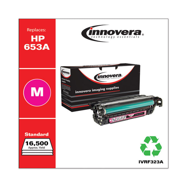 Innovera® Remanufactured Magenta Toner, Replacement for 653A (CF323A), 16,500 Page-Yield (IVRF323A) Each