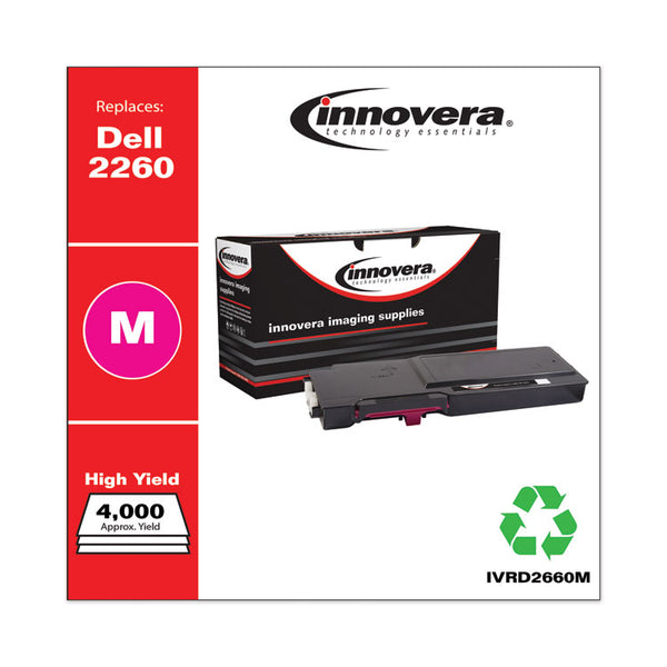 Innovera® Remanufactured Magenta High-Yield Toner, Replacement for 593-BBBS, 4,000 Page-Yield (IVRD2660M) Each