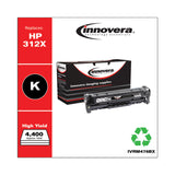 Innovera® Remanufactured Black High-Yield Toner, Replacement for 312X (CF380X), 4,400 Page-Yield (IVRM476BX) Each