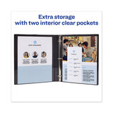 Avery® Framed View Heavy-Duty Binders, 3 Rings, 1" Capacity, 11 x 8.5, Navy Blue (AVE68055) Each