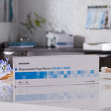 McKesson Surgical Prep Razor Double Edge Single Blade NonSterile Disposable (474851_EA) 1/EA