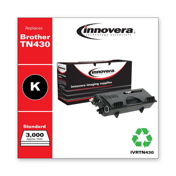 Innovera® Remanufactured Black Toner, Replacement for TN430, 3,000 Page-Yield (IVRTN430) Each