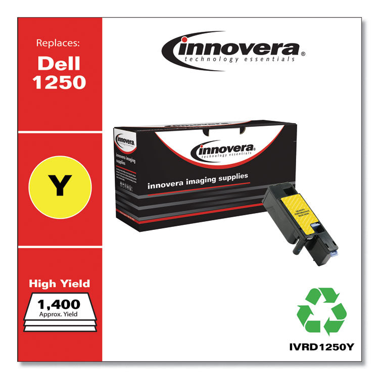 Innovera® Remanufactured Yellow High-Yield Toner, Replacement for 331-0779, 1,400 Page-Yield (IVRD1250Y) Each