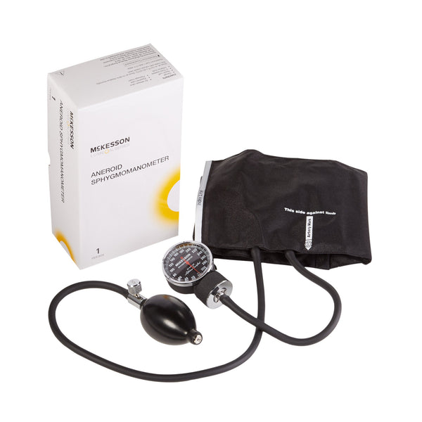 McKesson LUMEON™ Aneroid Sphygmomanometer Unit Adult Cuff Nylon Cuff 23 - 40 cm Pocket Aneroid (803186_BX) 1/BX