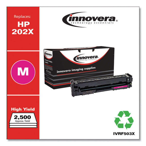 Innovera® Remanufactured Magenta High-Yield Toner, Replacement for 202X (CF503X), 2,500 Page-Yield (IVRF503X) Each