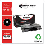 Innovera® Remanufactured Black Toner, Replacement for MLT-D206L, 10,000 Page-Yield, Ships in 1-3 Business Days (IVRMLT206) Each