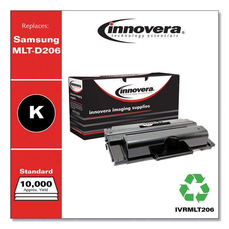 Innovera® Remanufactured Black Toner, Replacement for MLT-D206L, 10,000 Page-Yield, Ships in 1-3 Business Days (IVRMLT206) Each