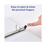 Avery® Heavy-Duty View Binder with DuraHinge and One Touch Slant Rings, 3 Rings, 0.5" Capacity, 11 x 8.5, White (AVE79767)