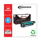 Innovera® Remanufactured Cyan Toner, Replacement for 653A (CF321A), 16,500 Page-Yield, Ships in 1-3 Business Days (IVRF321A) Each