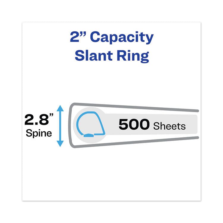 Avery® Heavy-Duty View Binders, 3 Rings, 2" Capacity, 11 x 17, White (AVE72126)