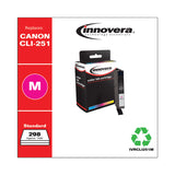 Innovera® Remanufactured Magenta Ink, Replacement for CLI-251 (6515B001), 298 Page-Yield, Ships in 1-3 Business Days (IVRCLI251M) Each