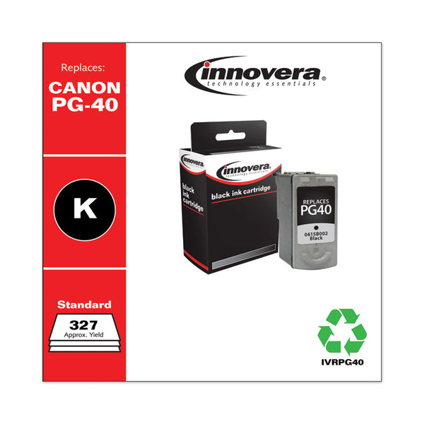 Innovera® Remanufactured Black Ink, Replacement for PG-40 (0615B002), 327 Page-Yield (IVRPG40) Each