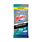 Windex® Electronics Cleaner, 1-Ply, 7 x 10, Neutral Scent, White, 25 Wipes (SJN319248EA)