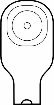 Premier™ Flextend™ Colostomy Pouch One-Piece System 9 Inch Length Flat, Pre-Cut 1 Inch Stoma Drainable (335362_BX) 10/BX