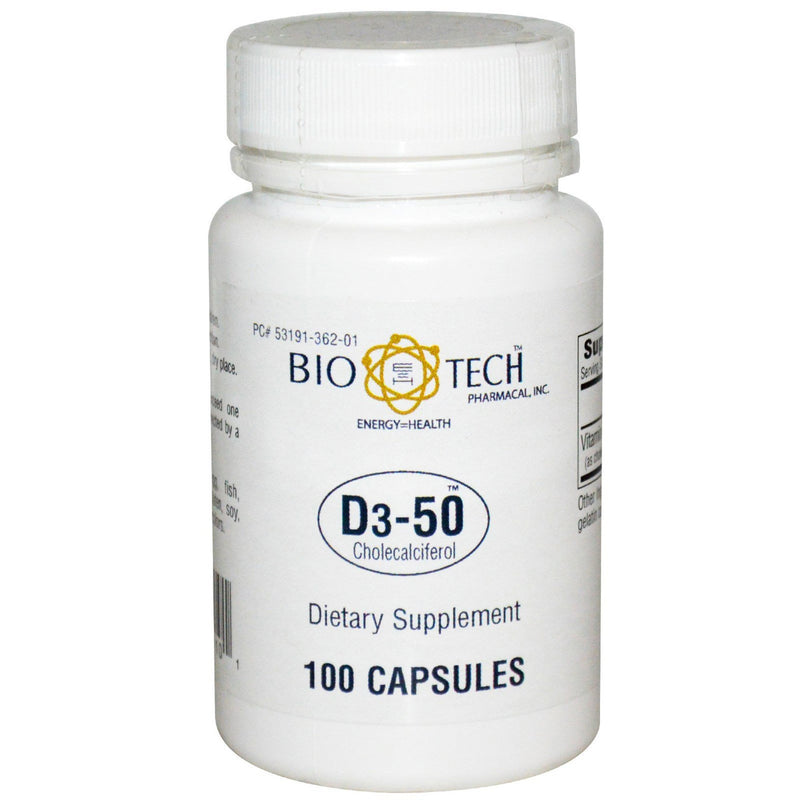 Bio Tech™ Vitamin Supplement Vitamin D3 5,0000 IU Strength Capsule 100 per Bottle (635581_BT) 1/BT