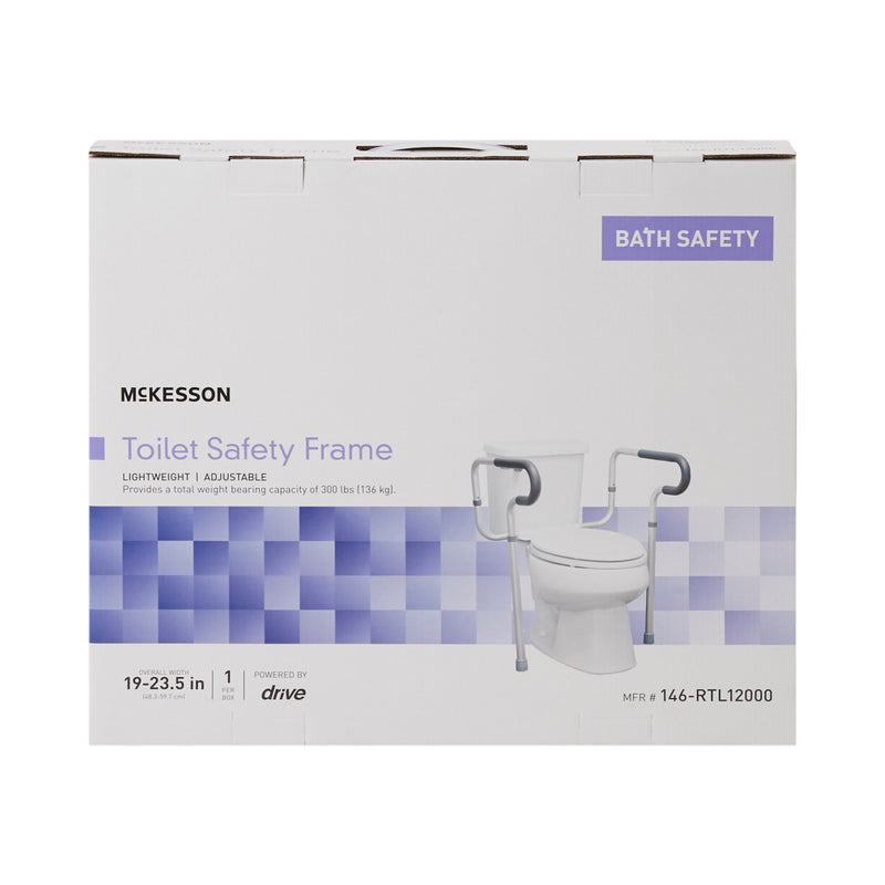 McKesson Toilet Safety Rail Gray Aluminum (1103368_CS) 4/CS