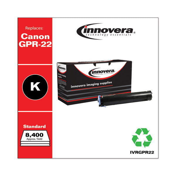 Innovera® Remanufactured Black Toner, Replacement for GPR-22 (0386B003AA), 8,400 Page-Yield (IVRGPR22) Each