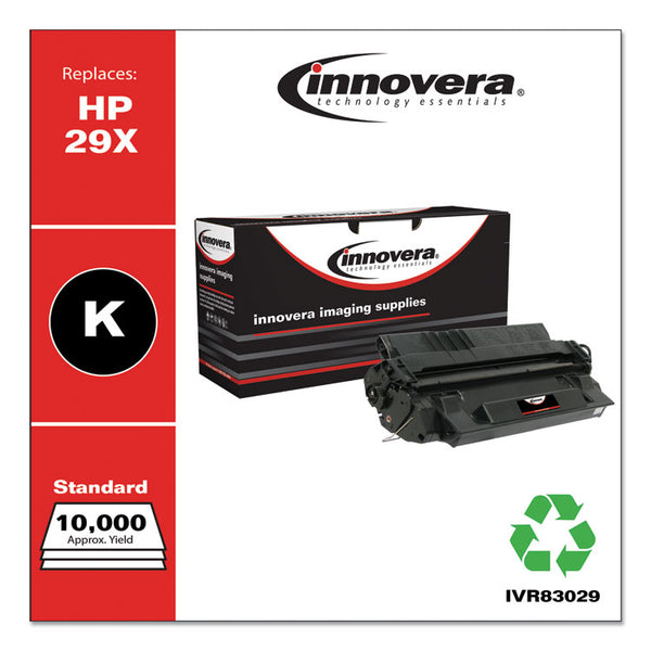 Innovera® Remanufactured Black High-Yield Toner, Replacement for 29X (C4129X), 10,000 Page-Yield, Ships in 1-3 Business Days (IVR83029) Each