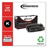 Innovera® Remanufactured Black High-Yield Toner, Replacement for 87X (CF287X), 18,000 Page-Yield (IVRF287X) Each