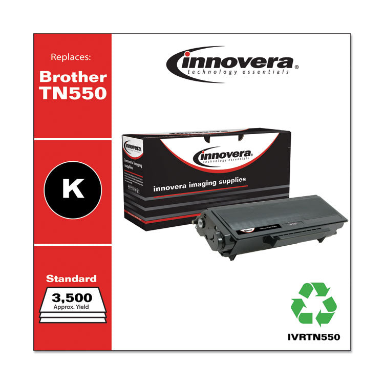 Innovera® Remanufactured Black Toner, Replacement for TN550, 3,500 Page-Yield (IVRTN550) Each