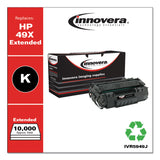 Innovera® Remanufactured Black Extended-Yield Toner, Replacement for 49X (Q5949XJ), 10,000 Page-Yield, Ships in 1-3 Business Days (IVR5949J) Each