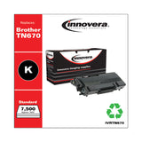 Innovera® Remanufactured Black High-Yield Toner, Replacement for TN670, 7,500 Page-Yield (IVRTN670) Each