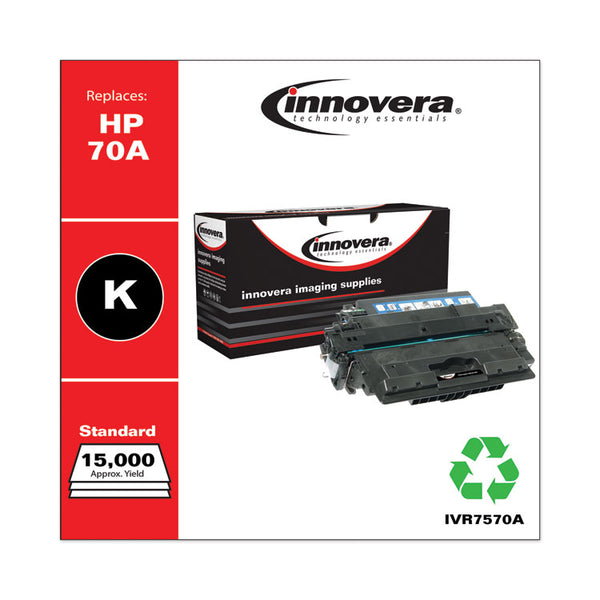 Innovera® Remanufactured Black Toner, Replacement for 70A (Q7570A), 15,000 Page-Yield (IVR7570A) Each