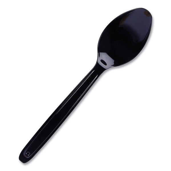 WNA Cutlery for Cutlerease Dispensing System, Spoon 6", Black, 960/Box (WNACEASESP960BL)