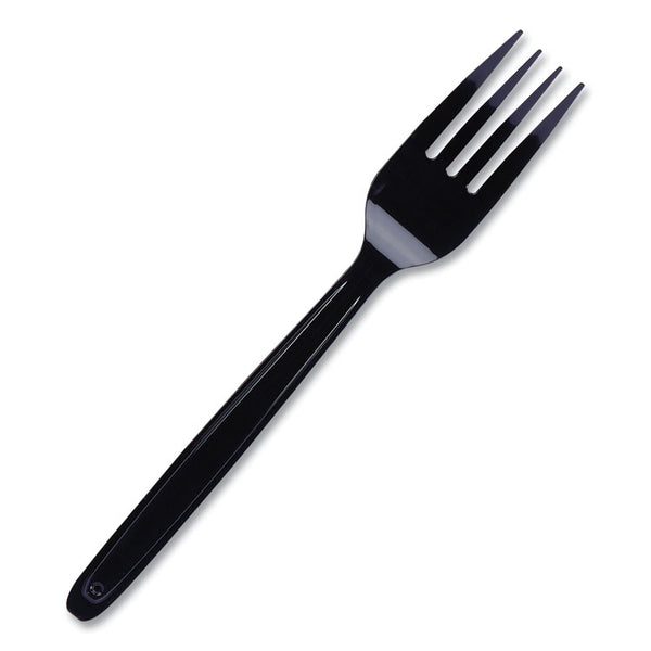 WNA Cutlery for Cutlerease Dispensing System, Fork, 6", Black, 960/Box (WNACEASEFK960BL)
